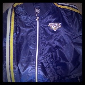 Nashville Predators rhinestone bomber jacket